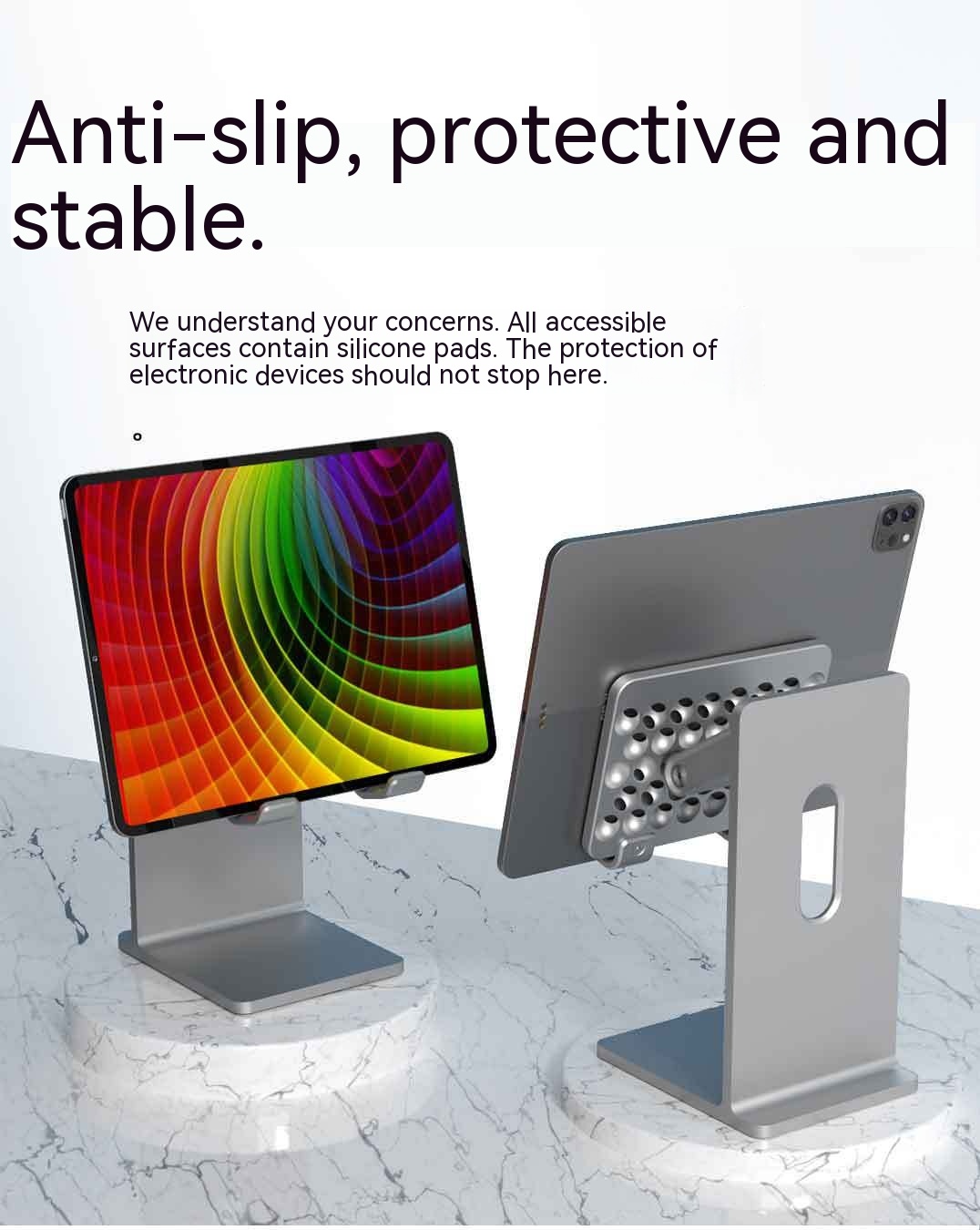 Flat Computer General Support Adjustable Lifting Mobile Desktop Stand - Image 19
