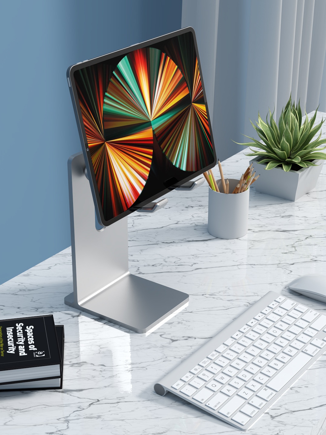 Flat Computer General Support Adjustable Lifting Mobile Desktop Stand - Image 8