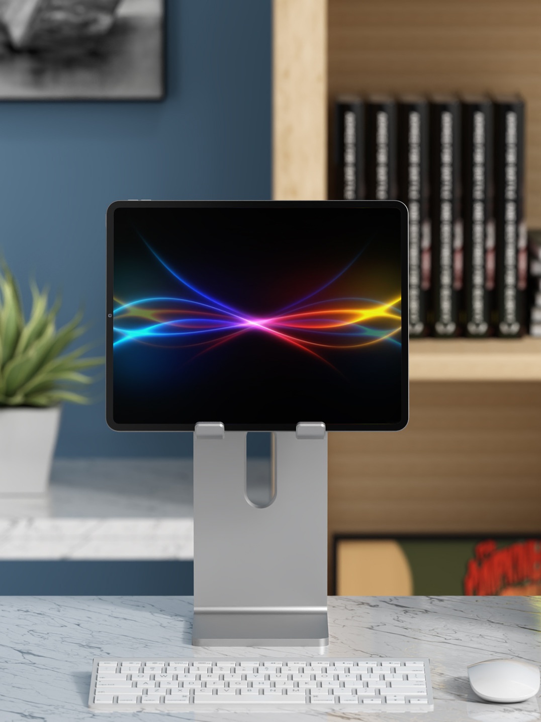 Flat Computer General Support Adjustable Lifting Mobile Desktop Stand - Image 20