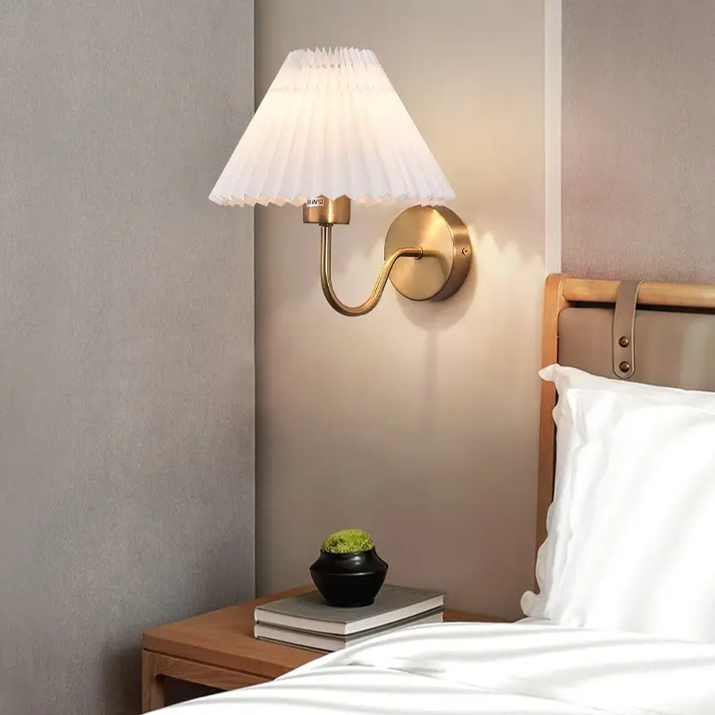 Modern Minimalist Indoor Pleated Wall Lamp