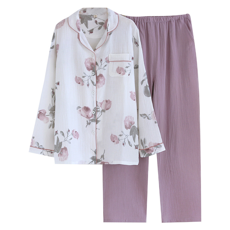 Title 10, Dames pyjama set, landelijke stijl, dubbele pur...