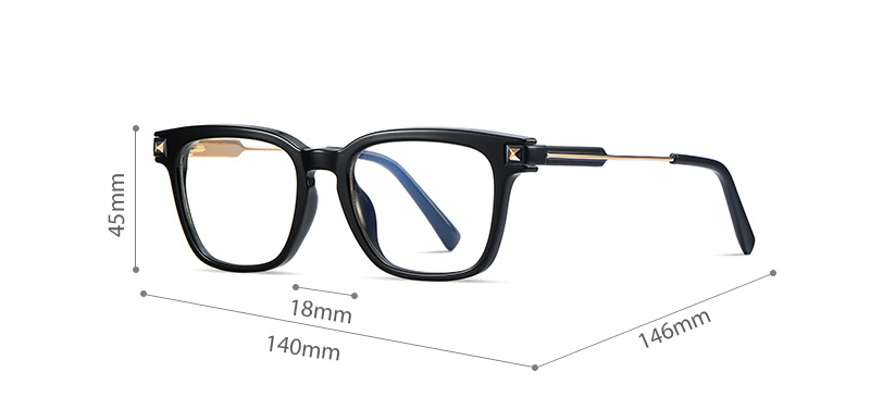 Title 1, Mens Metal Frame Anti Blue Light Glasses Prote...