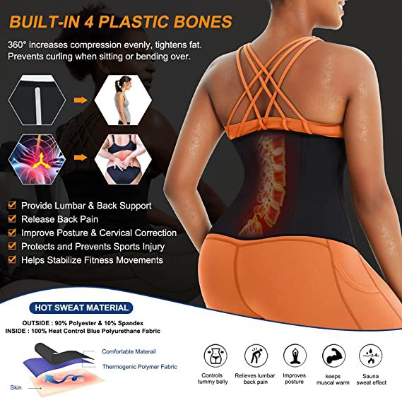 Title 5, Sports Waist Shaping Breasted Belly Belt Neopre...