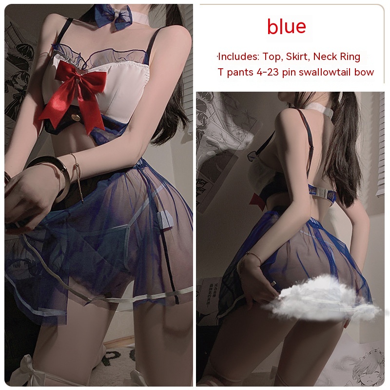 Title 7, Mesh See-through Miniskirt Bed Uniform Suit