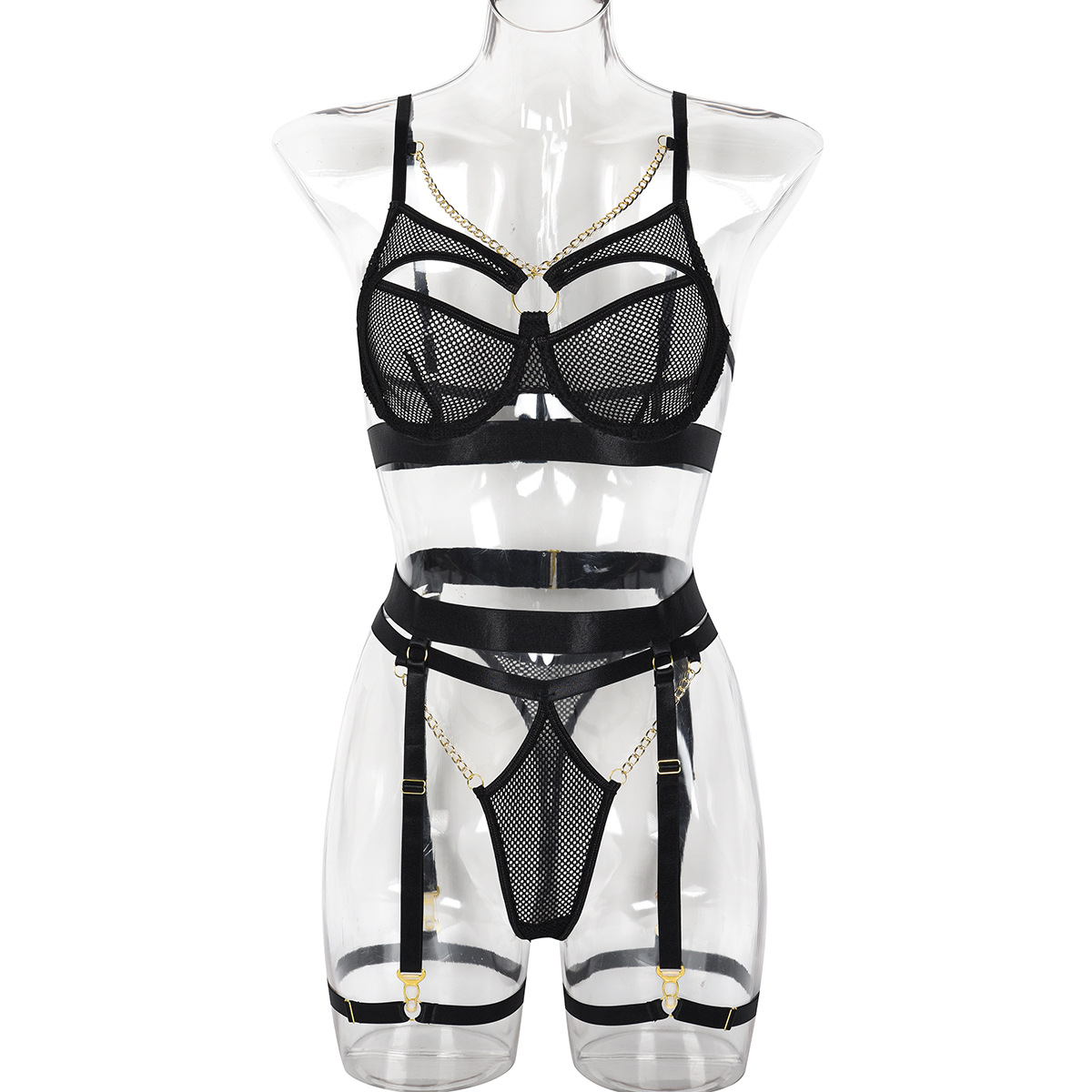 Title 19, INS Hollow Sexy Ladies Three-piece Set