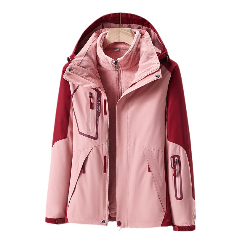 Title 5, Three-in-one Outdoor Fleece Coat Thickened Moun...