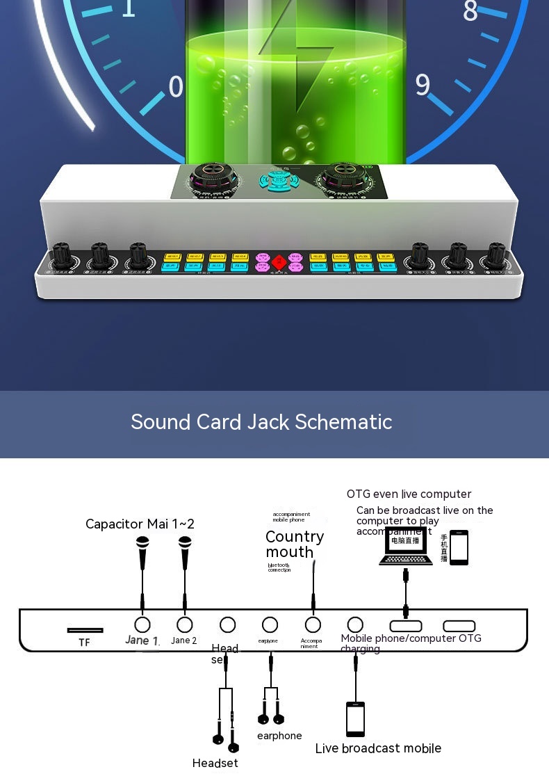 English Sound Card Audio Integrated Machine Wireless Bluetooth - Image 7