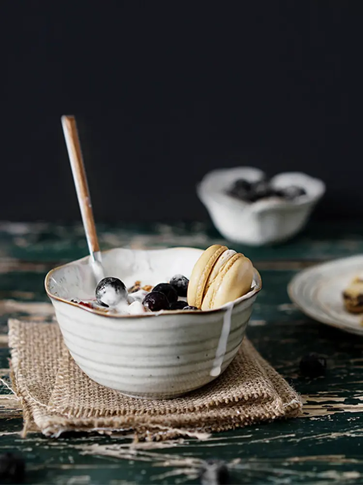 Retro Creative Household Ceramic Bowl