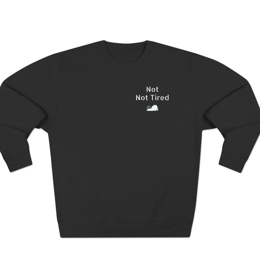 European And American Letter Print Second Sleep Crew Pullover