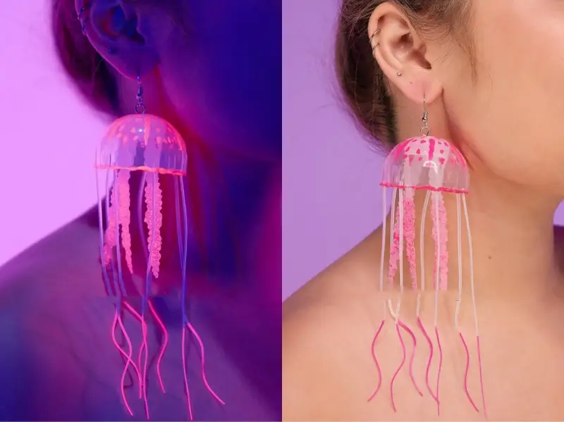 Fluorescent Jellyfish Tassels Party Earrings