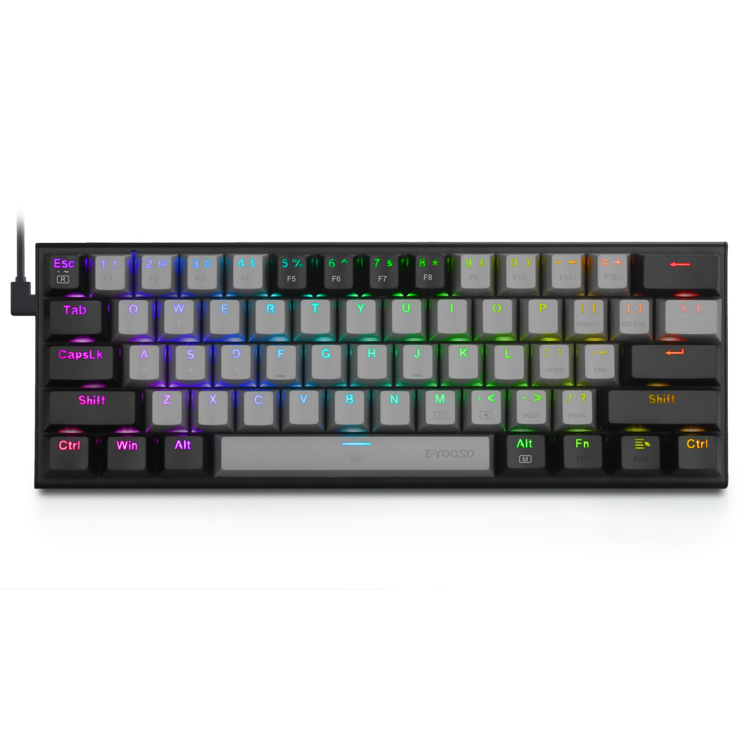 Title 5, Two Colors Key CAP Mechanical Keyboard for Comp...