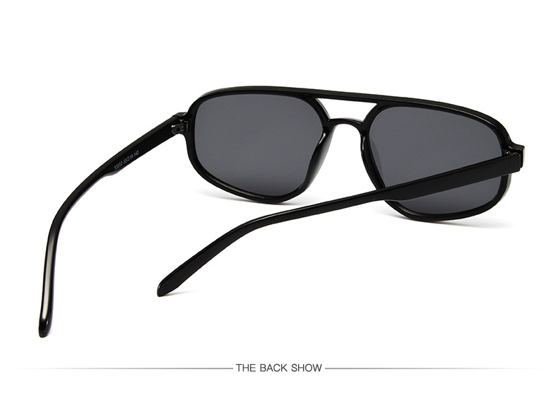 Title 2, Fashion Simple Double Beam Sunglasses Men