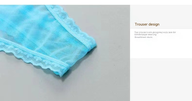 Title 3, Lady Underwear Transparent Ice Silk Seamless