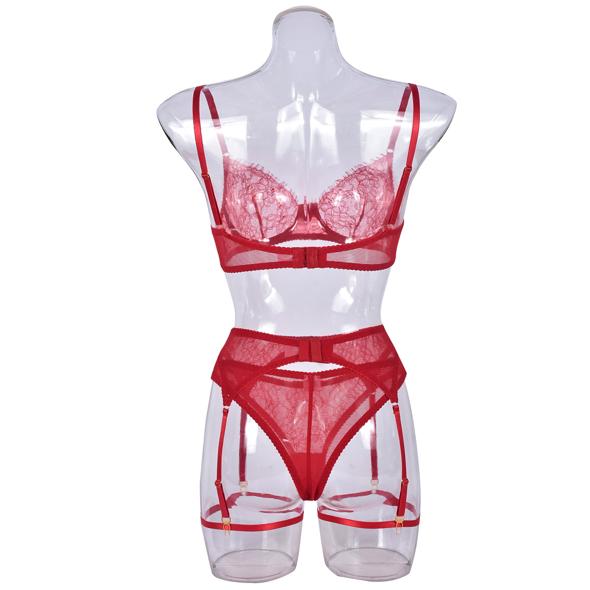 Title 8, Comfortable See-through Underwear Four-piece Set