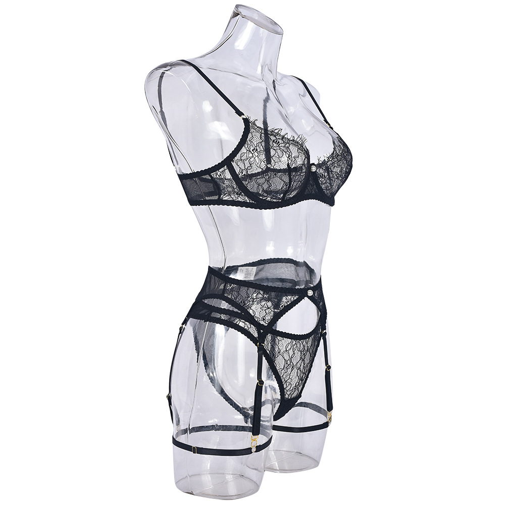 Title 13, Comfortable See-through Underwear Four-piece Set