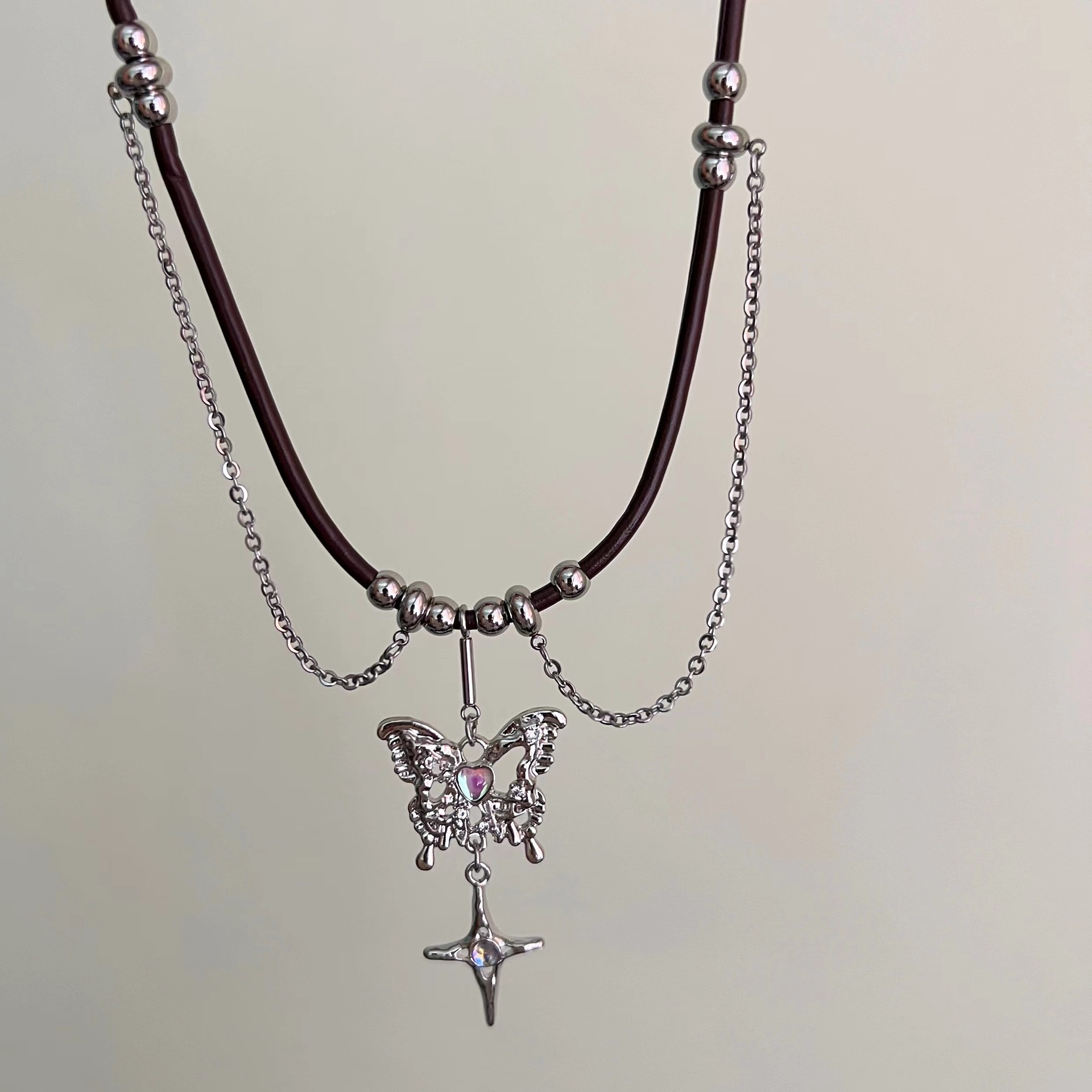 Title 1, KSINGKS Butterfli Necklace Hip Hop Chain Tassel