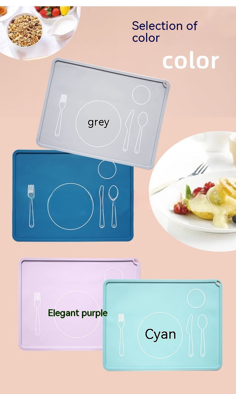 Creative Printed Silicone Meal Mats For Students And Children