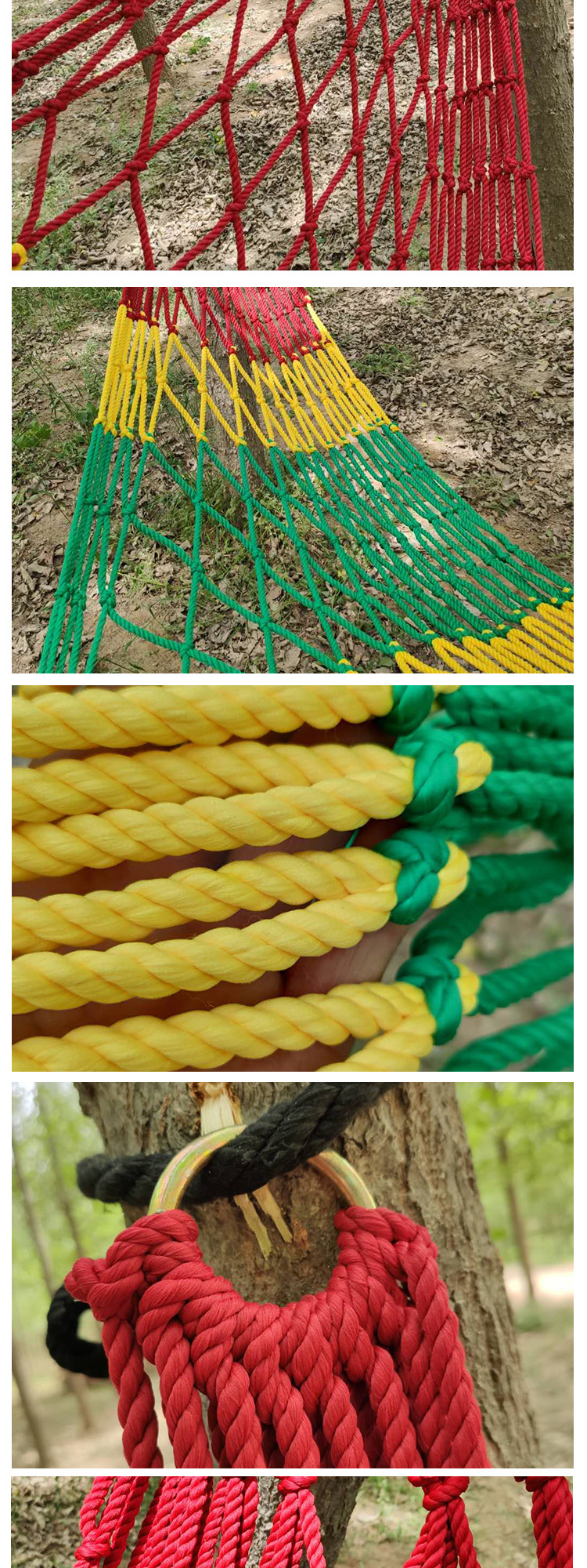 Title 1, Outdoor Nylon Rope Mesh Hammock