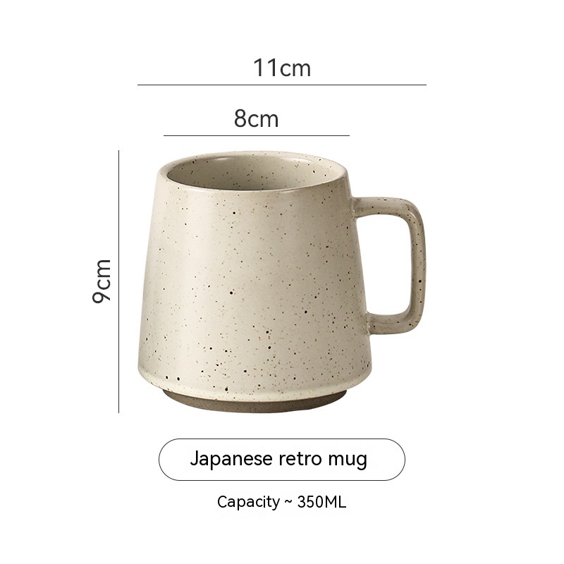 Japanese Style Coarse Pottery Mug Home Office