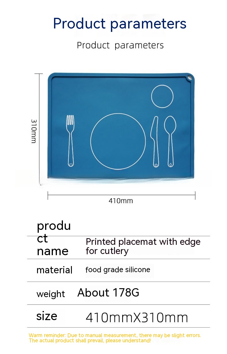 Title 4, Creative Printed Silicone Meal Mats For Student...