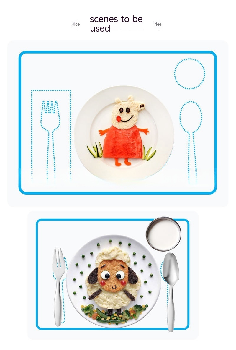 Title 8, Creative Printed Silicone Meal Mats For Student...