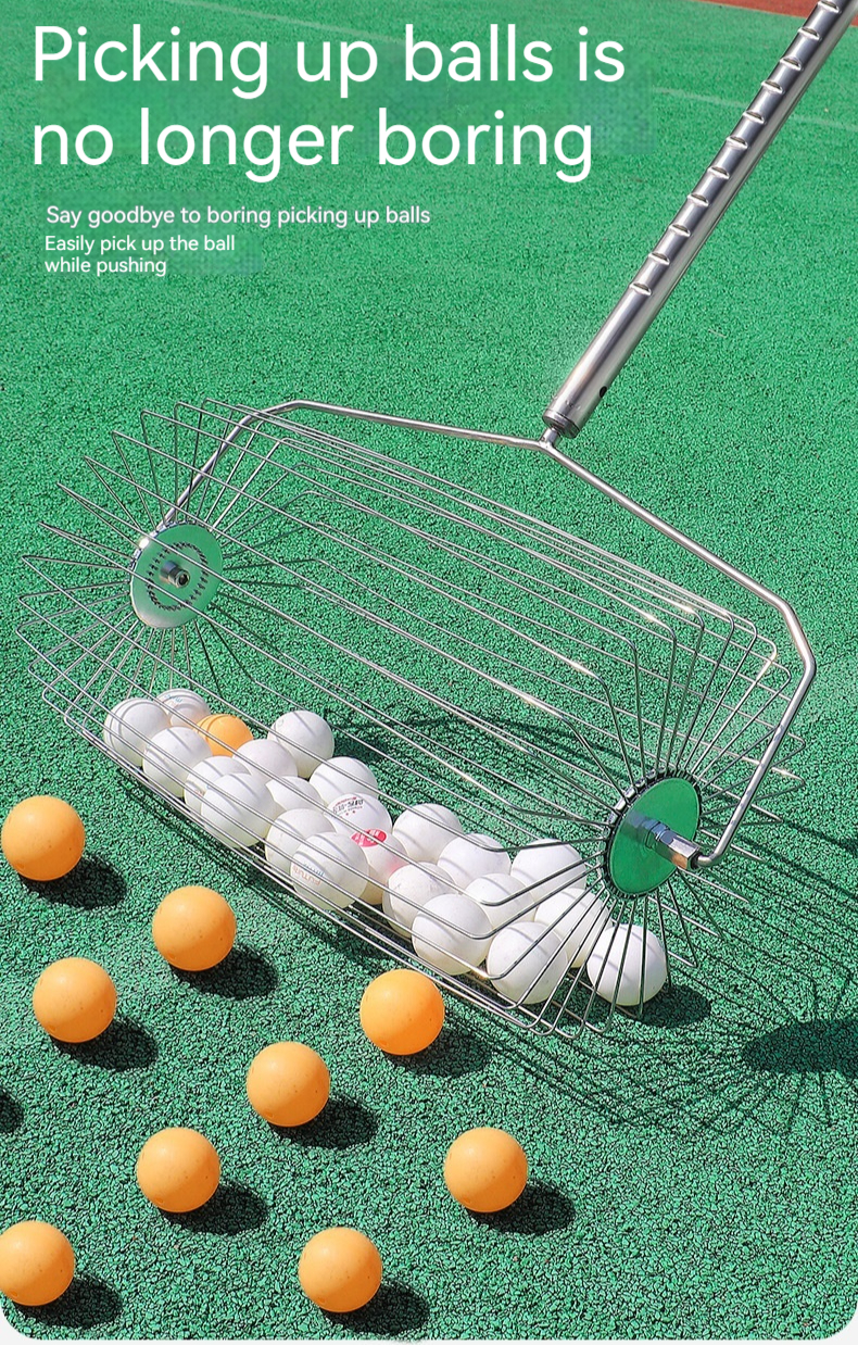 Stainless Steel Roller Tennis Ball Picker Ball Picker Adjustable