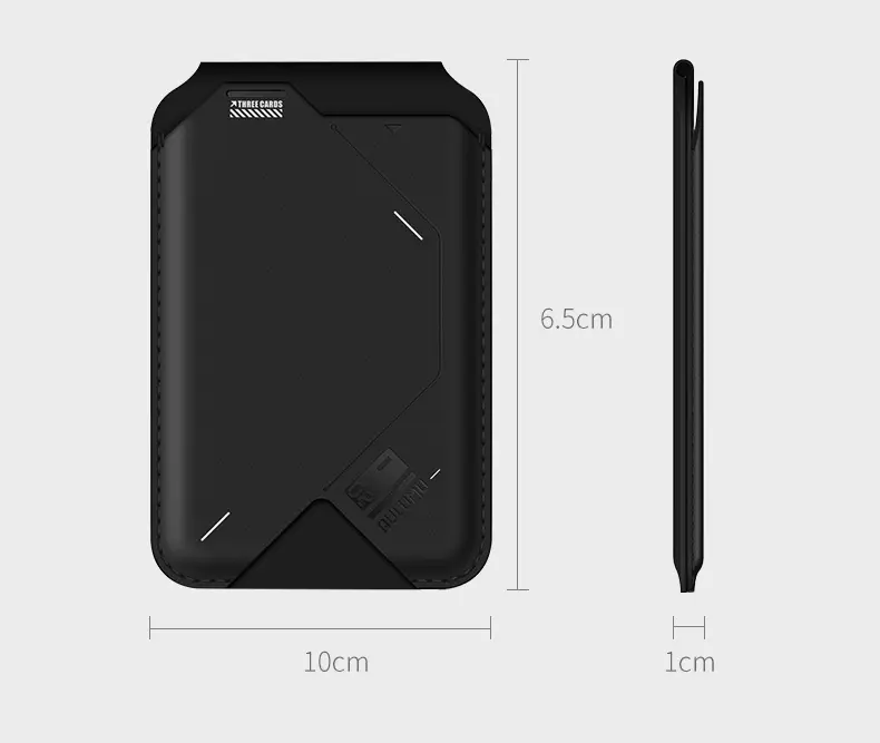 Magnetic Flip Card Holder G02 Two-in-one Wallet Multi-angle Folding Mobile Phone Holder Ultra-thin Portable