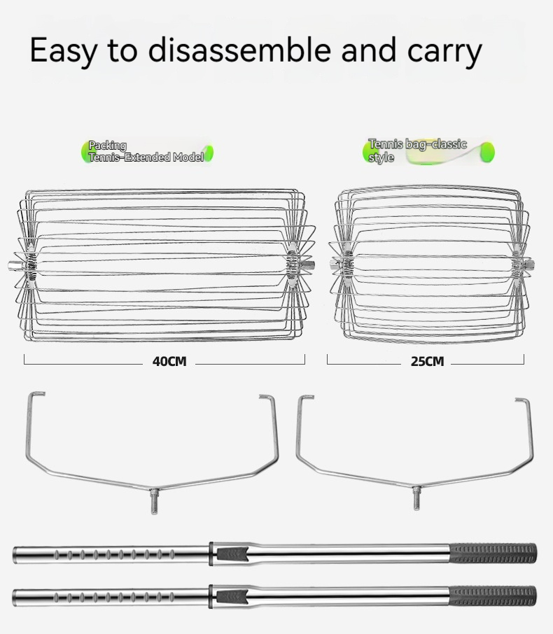 Title 12, Stainless Steel Roller Tennis Ball Picker Ball ...