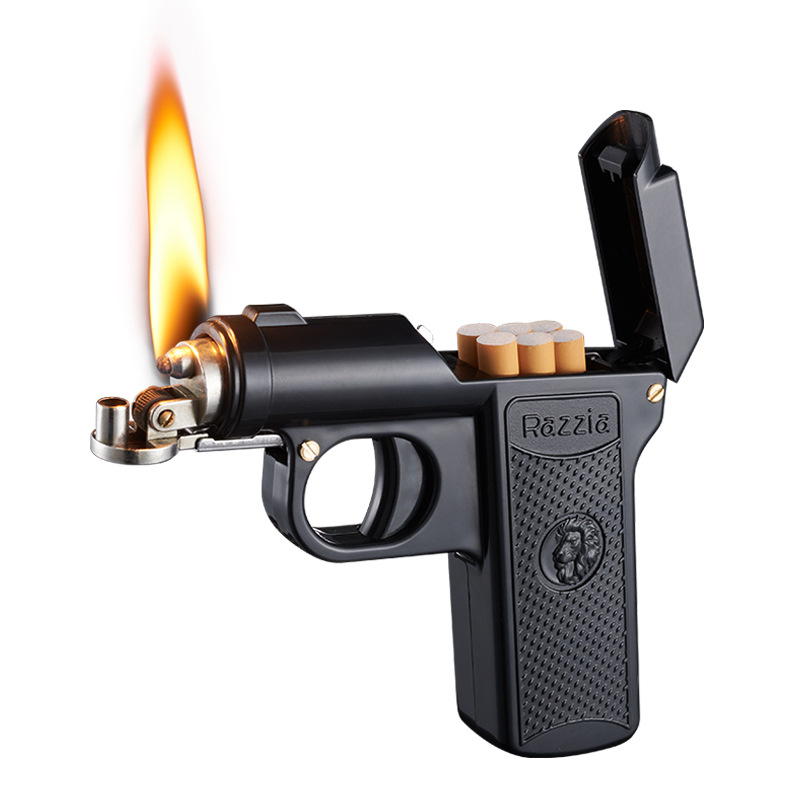 Title 1, Gun-shaped Cigarette Case Lighter