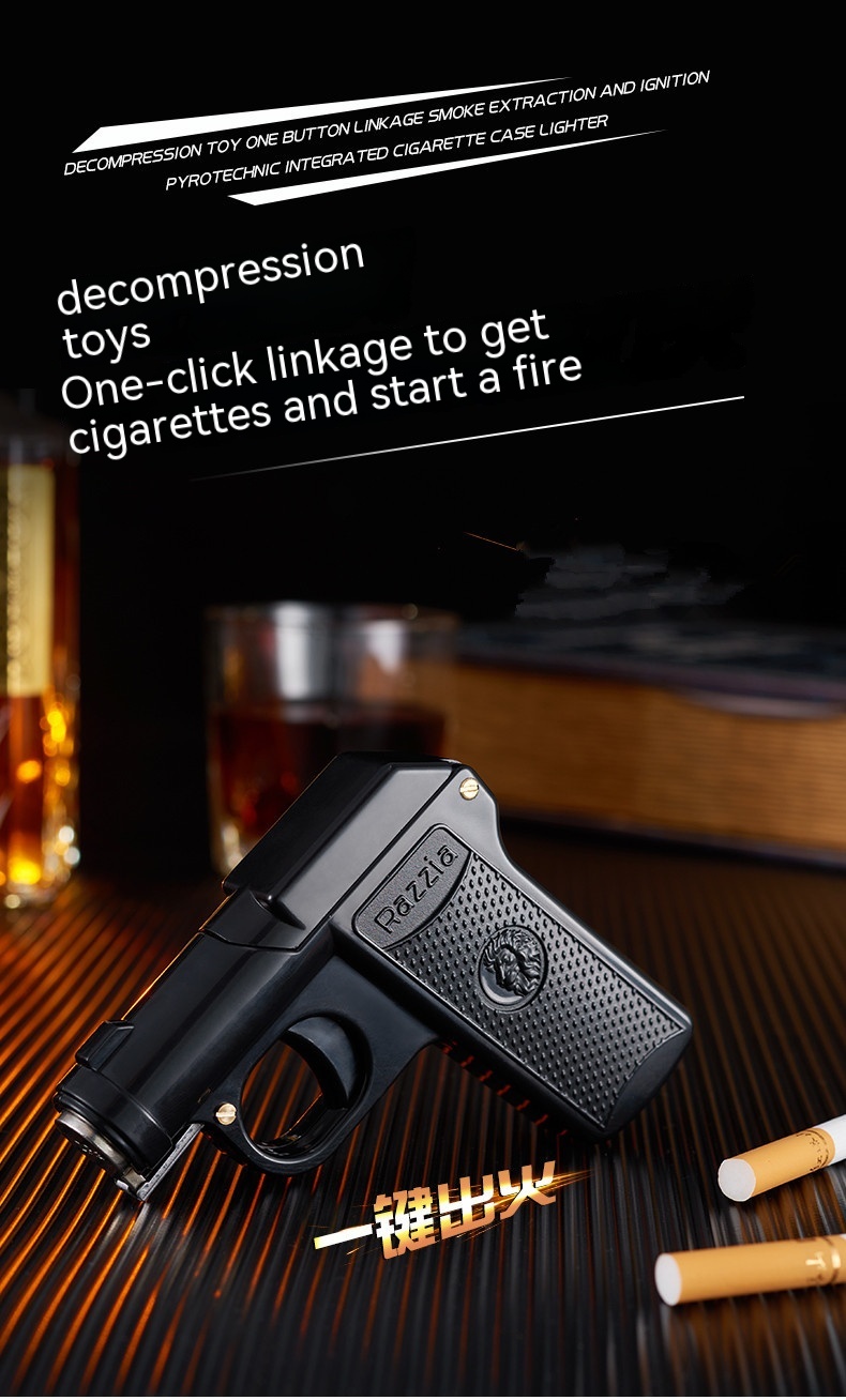 Title 2, Gun-shaped Cigarette Case Lighter