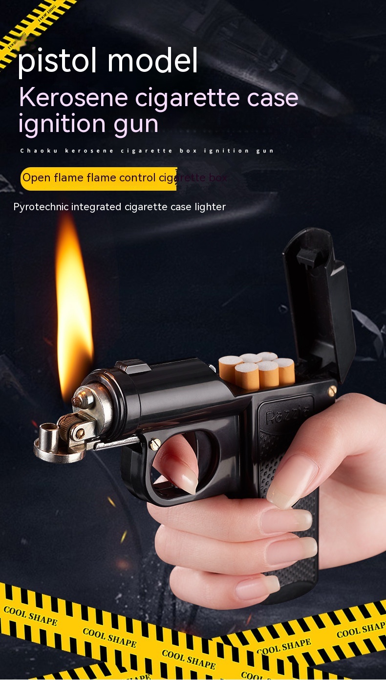 Title 7, Gun-shaped Cigarette Case Lighter