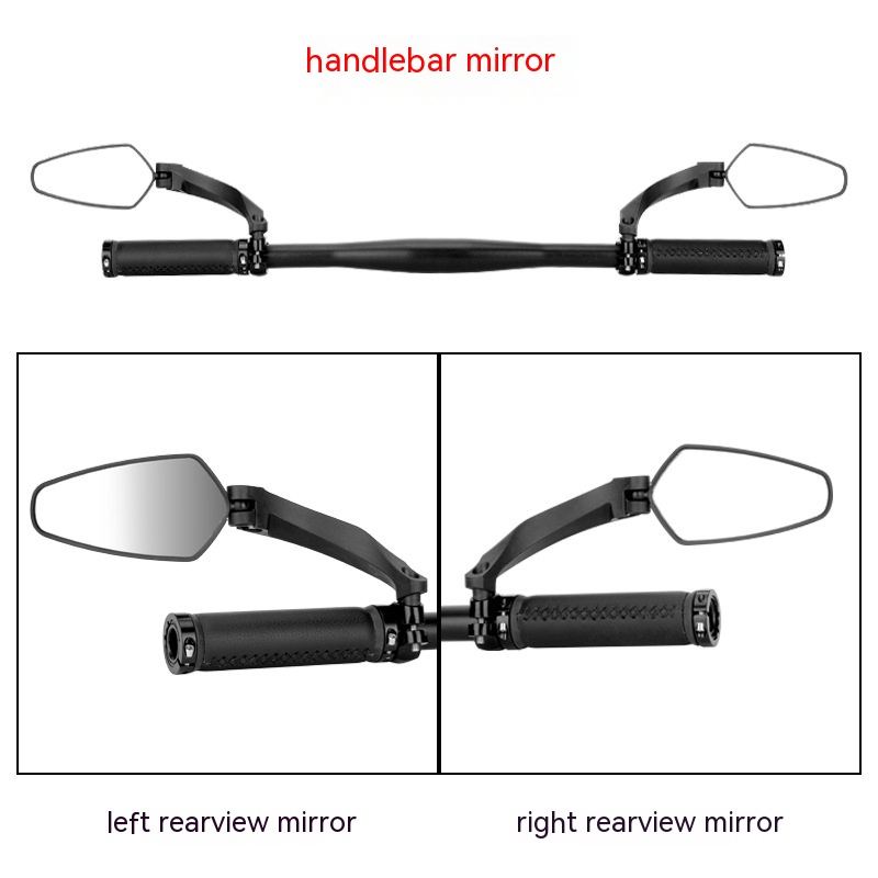 Mountain Bike Rotatable Rearview Mirror Acrylic Supplies