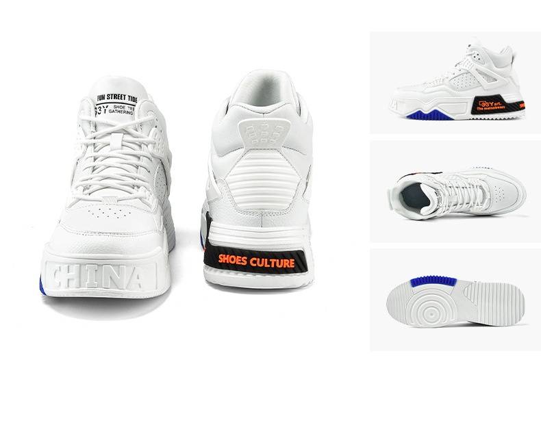 High-top Tide Shoes Student Combat Boots Platform Sneakers