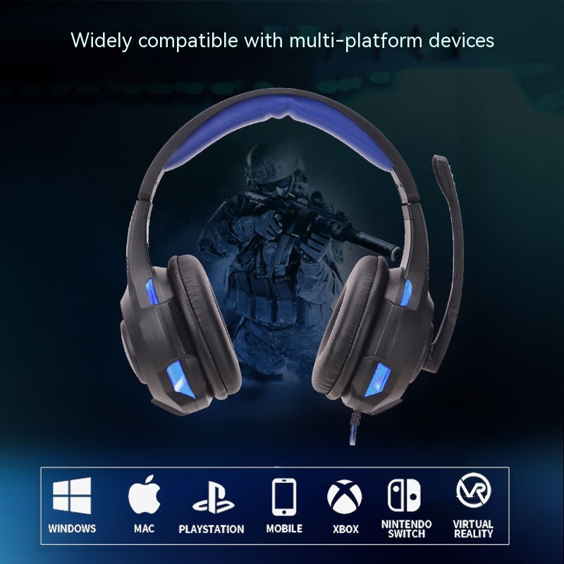 Light-emitting Head-mounted PS5 Gaming Headset Head-mounted - Image 8
