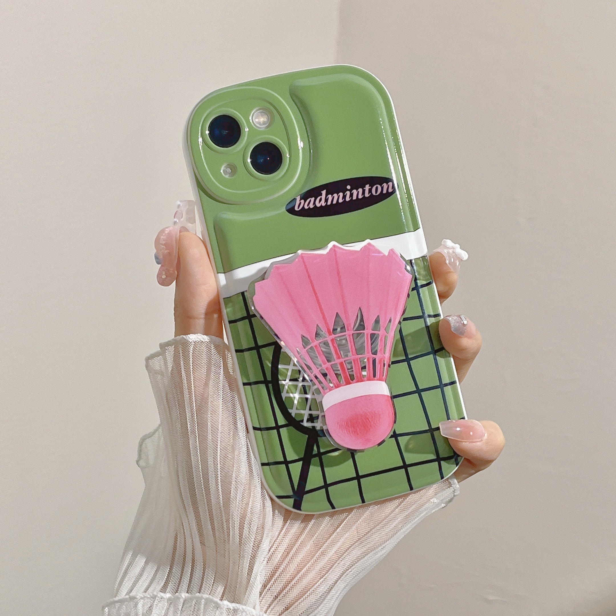 Personalized Creative Badminton Bracket Phone Case - Image 7