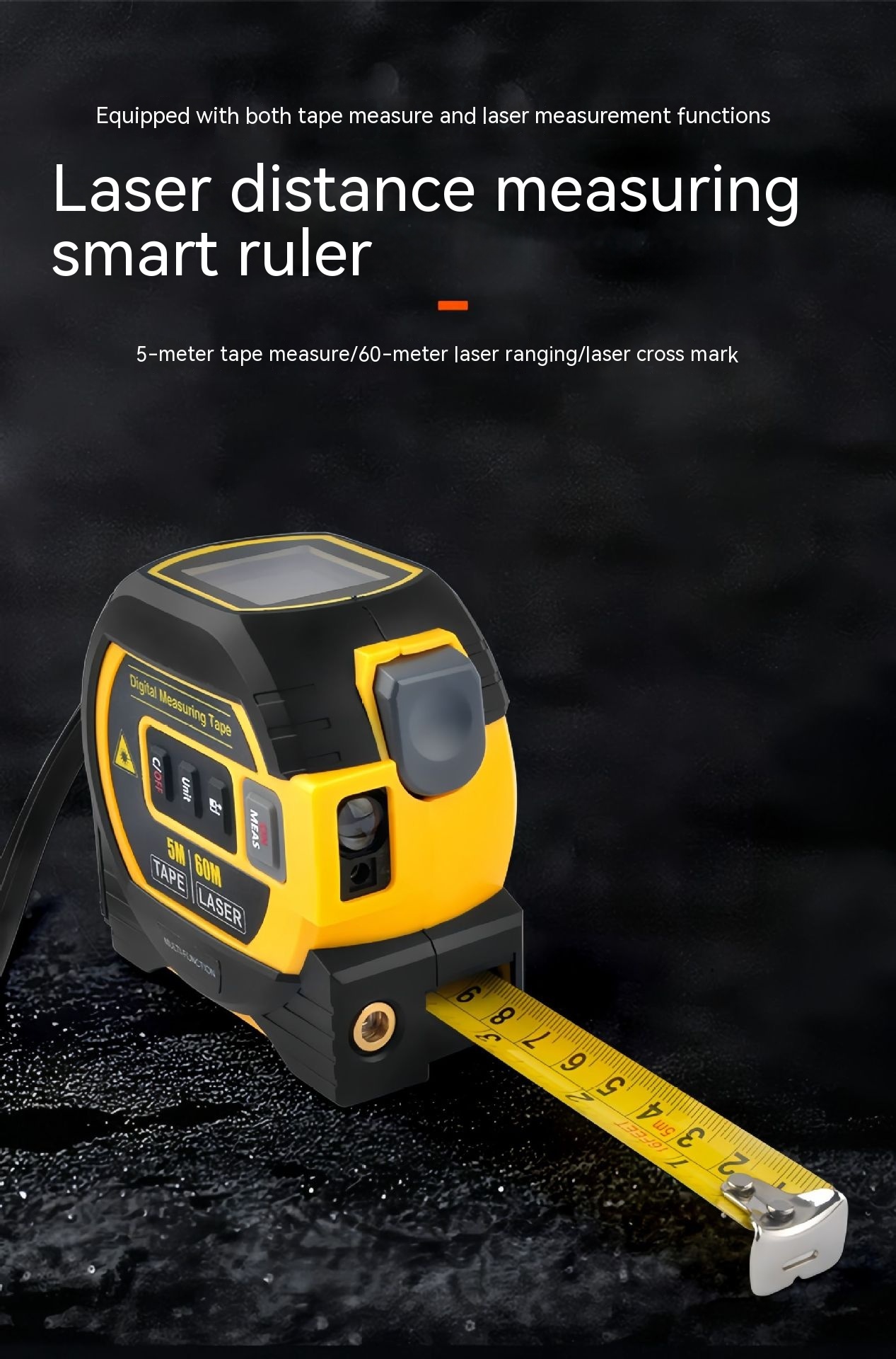 Laser Range Finder High Precision Distance Measuring Ruler Infrared Laser Tape Portable Range — foto 4