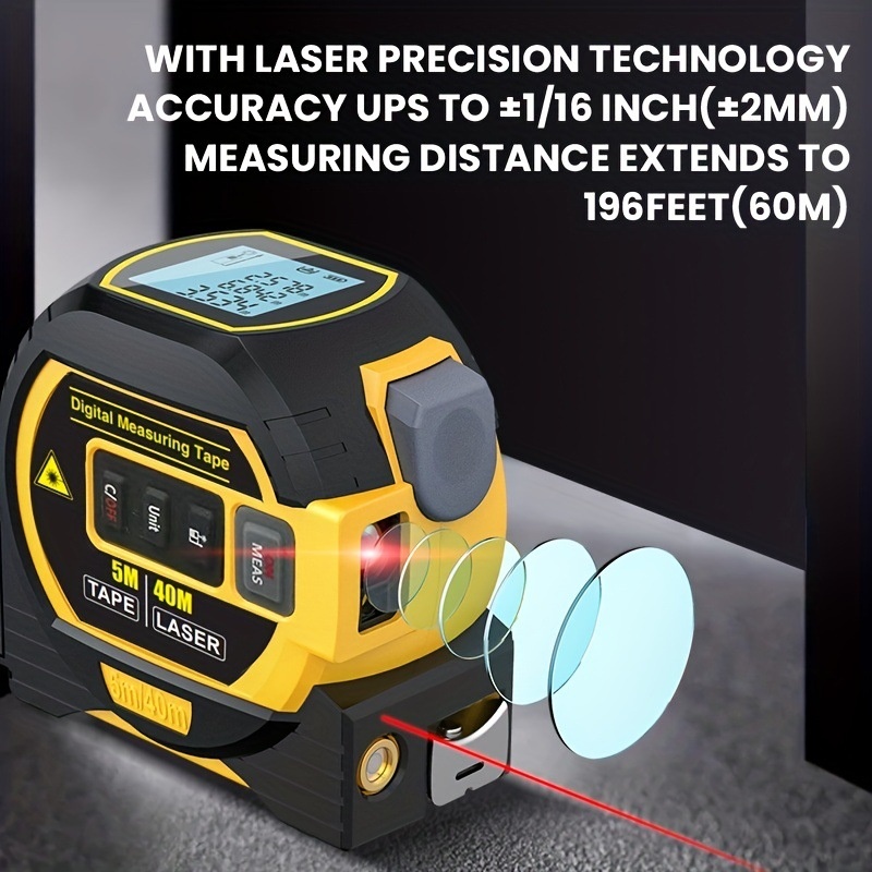 Laser Range Finder High Precision Distance Measuring Ruler Infrared Laser Tape Portable Range — foto 9