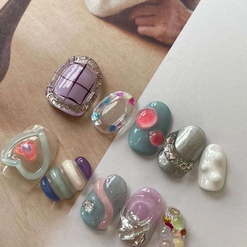 New Detachable Advanced Cute Heavy Industry Pure Desire Wind Student Best-selling Nail Beauty