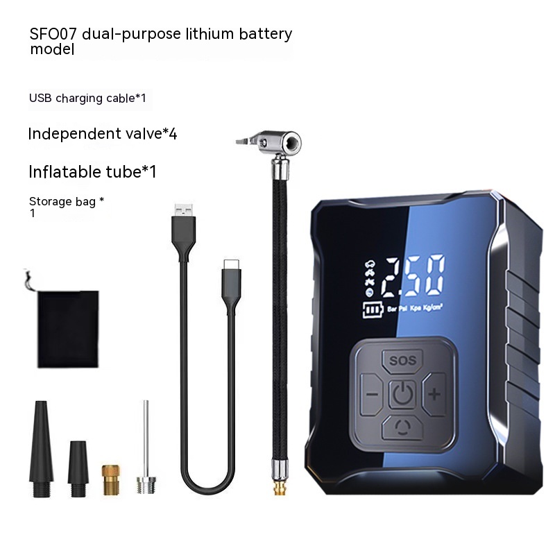 High-Power Portable Tire Inflator & Air Pump