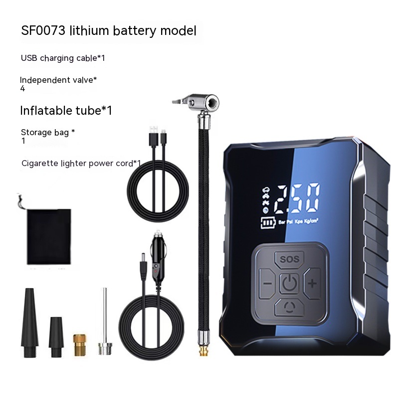 High-Power Portable Tire Inflator & Air Pump