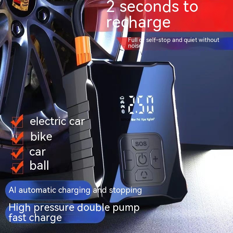 High-Power Portable Tire Inflator & Air Pump
