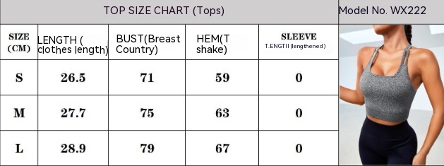 Title 1, Damski elastyczny top fitness z efektem push-up...