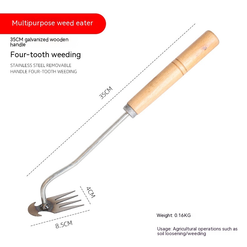 Premium Stainless Steel Weeding Tool - 35cm Length