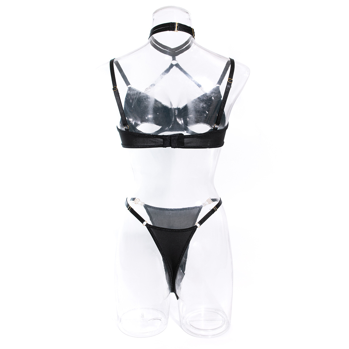 Title 7, Halter Comfortable Garter Buckle Two-piece Set ...