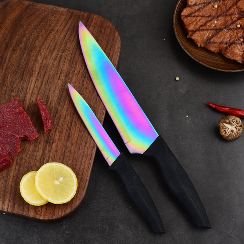 Title 1, Color Blade Stainless Steel Gift Knife Set