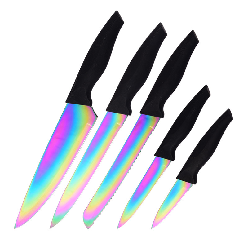 Title 3, Color Blade Stainless Steel Gift Knife Set