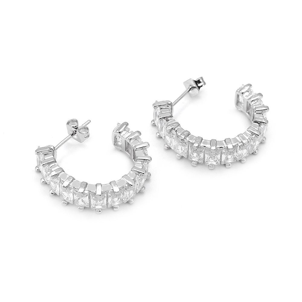 Elegant Graceful 18K Gold Plated Zircon Earrings