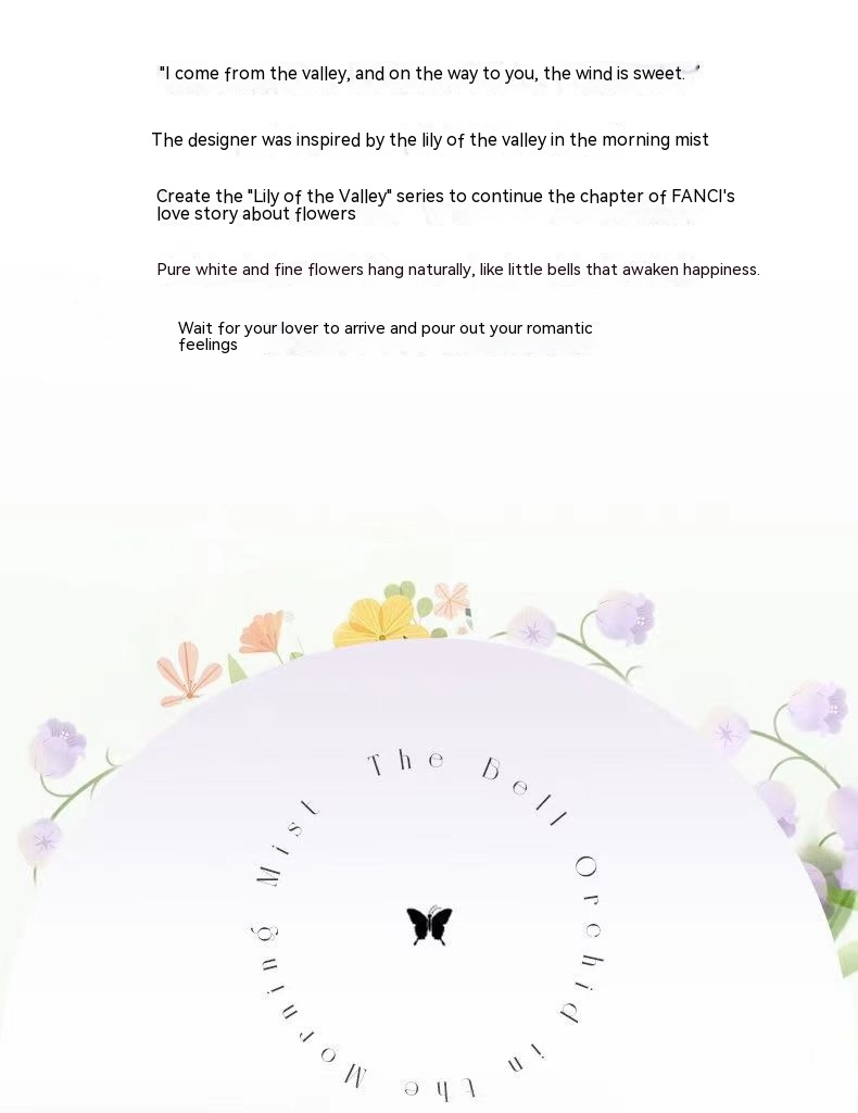 Linglan Bouquet Women's Minority Fashion Design Pearl Earrings