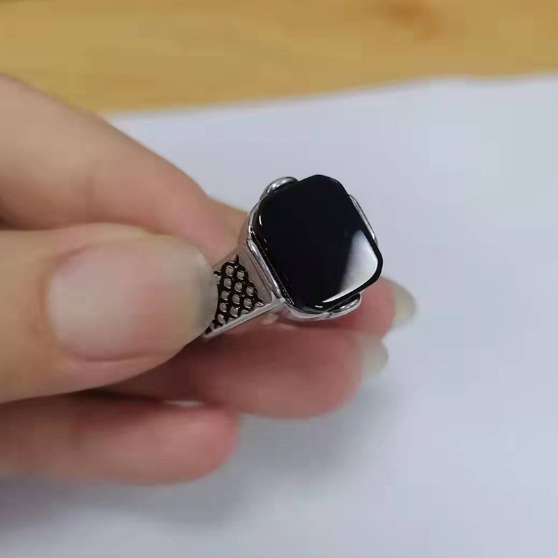 Stainless Steel Ornament Noble Vintage Gold Men's Ring