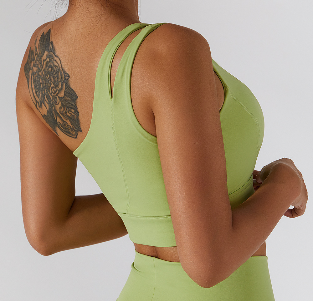 Title 12, One-piece Nude Feel One-shoulder Yoga Beauty Ba...